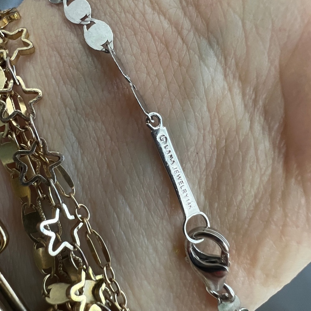 LANA Nude 14k White Gold Bracelet - Picture 3 of 5